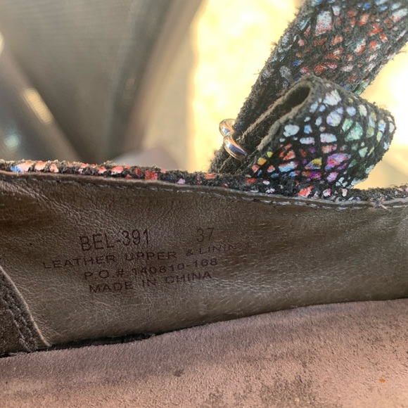 Alegria Belle Cathedral Multi color Professional mary janes size 37 - Picture 8 of 9